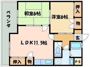 アニヴァーサリーＩＴＯの物件間取画像